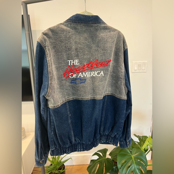 Vintage Men’s HORIZON SPORTSWEAR “The Heartbeat of America” Chevy Jean Jacket - Picture 2 of 7